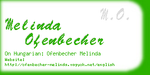 melinda ofenbecher business card